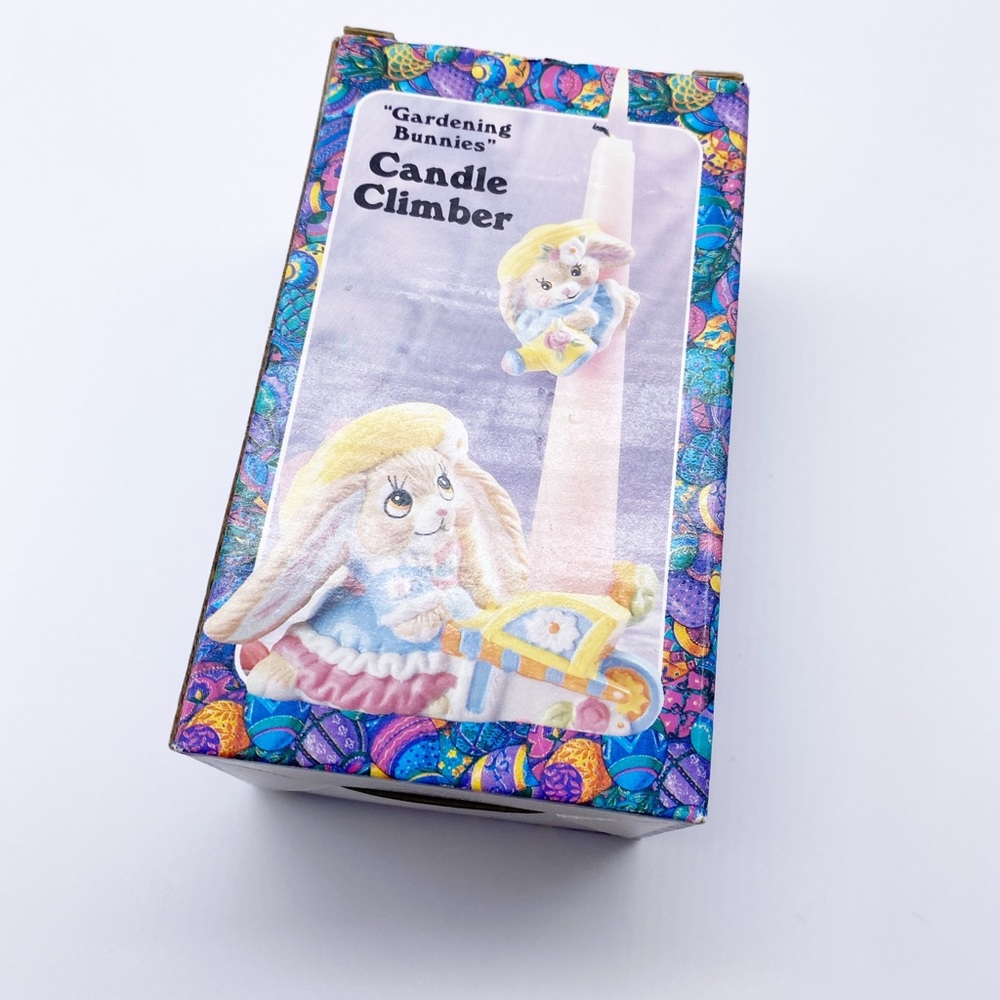 Giftco Gardening Bunnies Porcelain Candle Climber